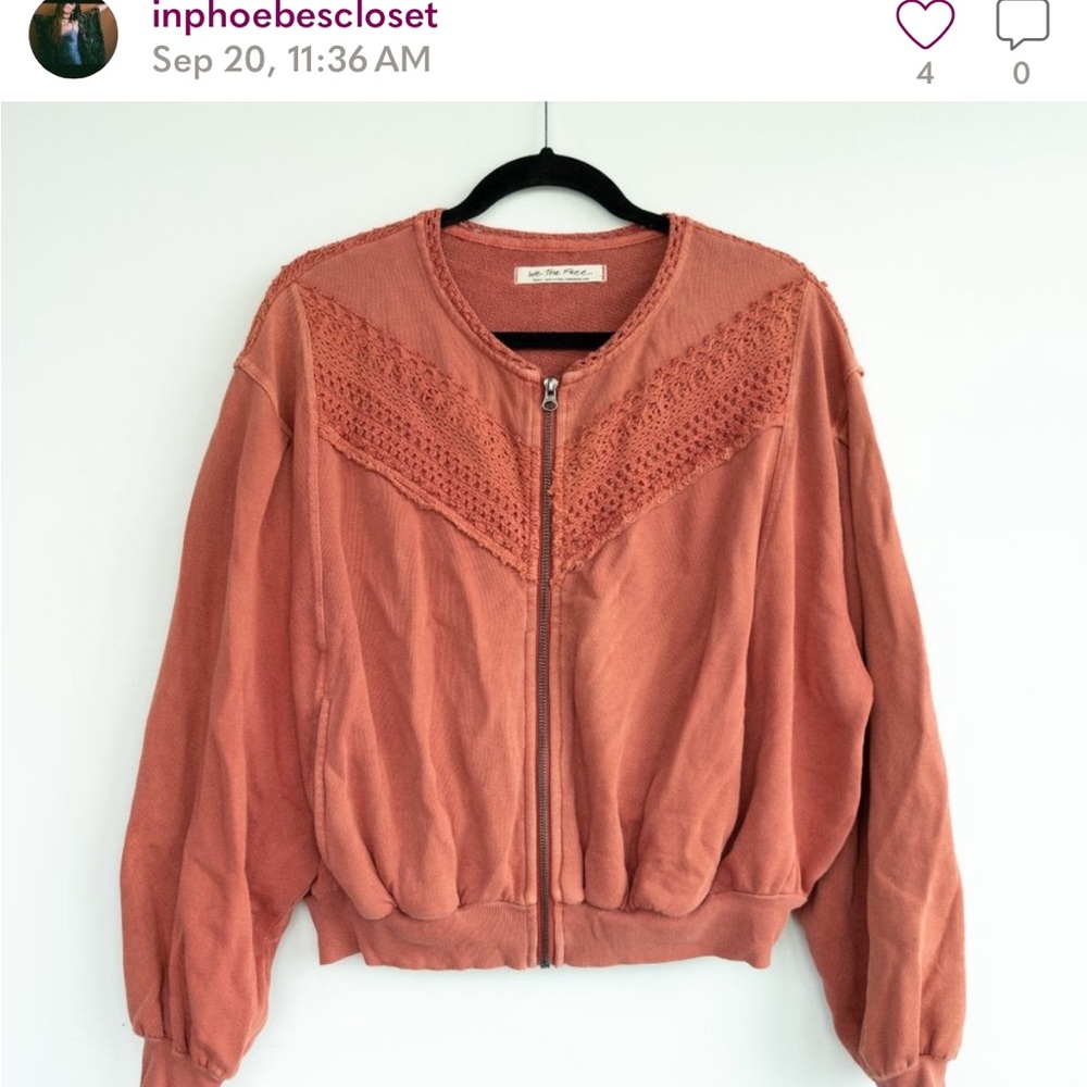Free People True Blue Cotton Jacket - Picture 2 of 4